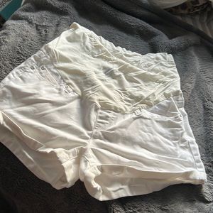 Planned Motherhood Maternity Over Bump Folded Hem Comfy Summer Pregnancy Shorts